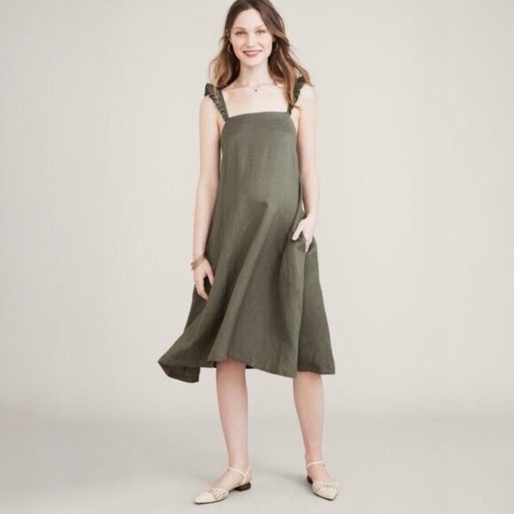 Hatch Maternity Women's The Cate Dress Swingy A-Line Cut - Size 1
